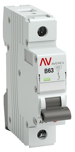 Выкл. авт. AV-6 1P 10A (B) 6kA EKF AVERES /mcb6-1-10B-av