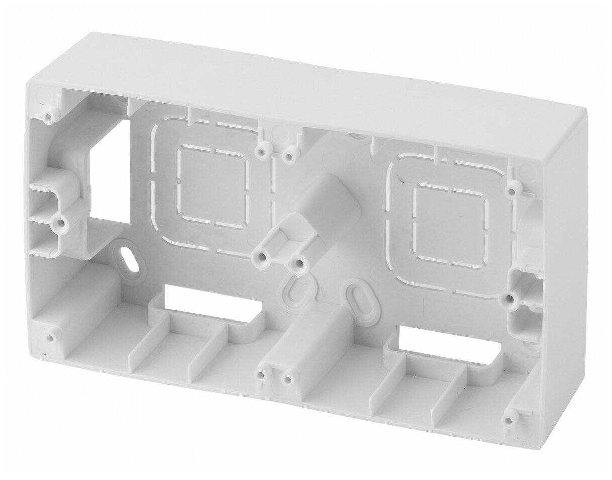 Коробка наклад. ЭРА 2 пост., Эра12, белый 12-6102-01