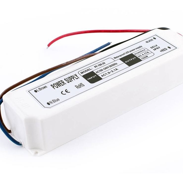 Блок питания д/ленты IP67 пластик 100W 24V 0269