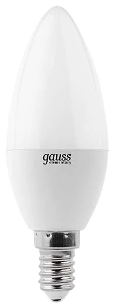 Лампа gauss LED Candle E14 12W 4100K свеча Elementary 33122