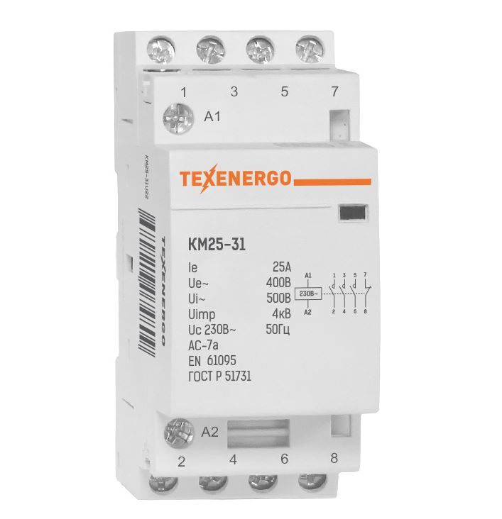 Контактор мод. КМ25-31 25А 3НО+1НЗ  230В Тех.