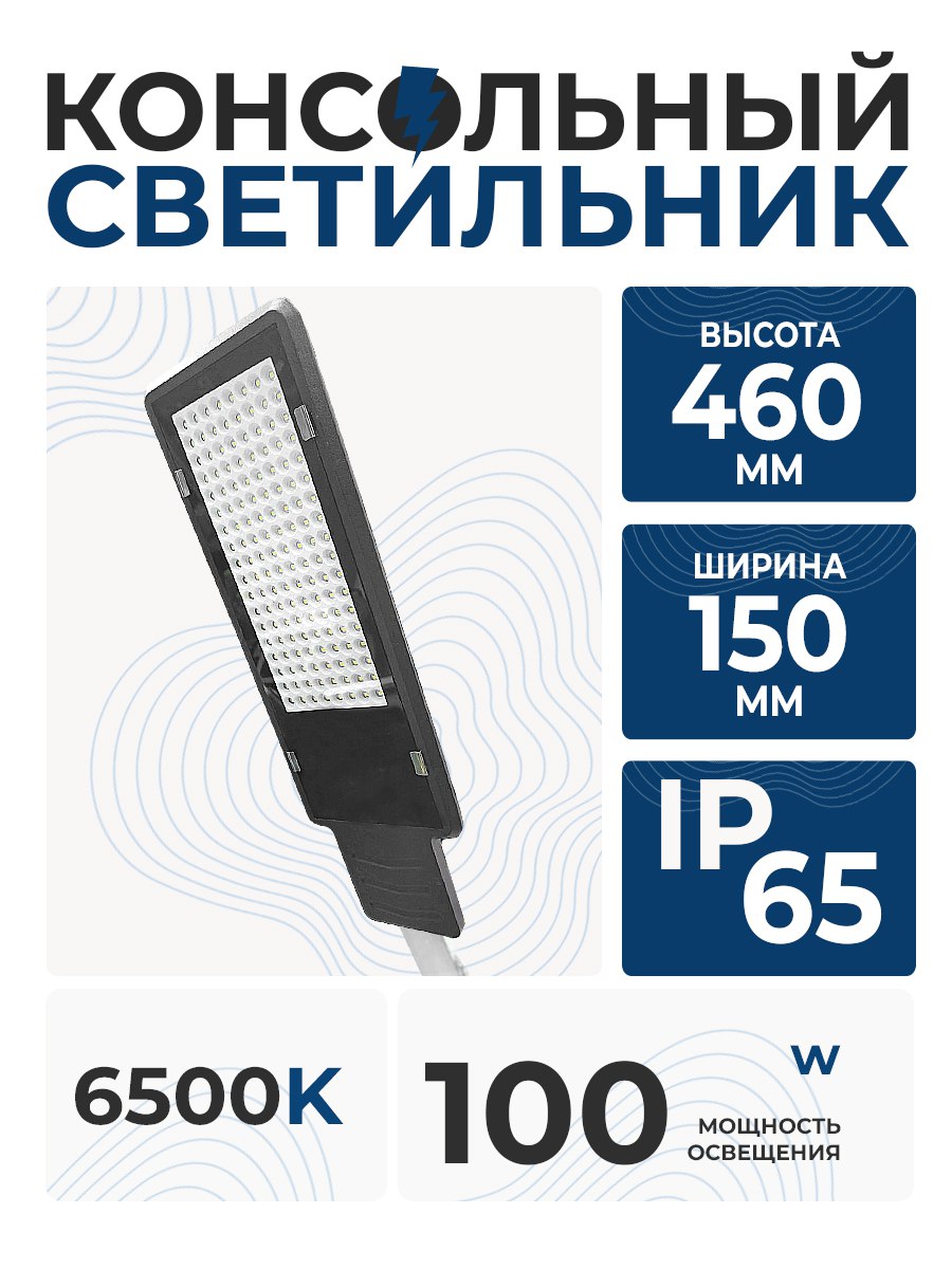 Светильник консольный 100Вт 6500К IP65 DISON