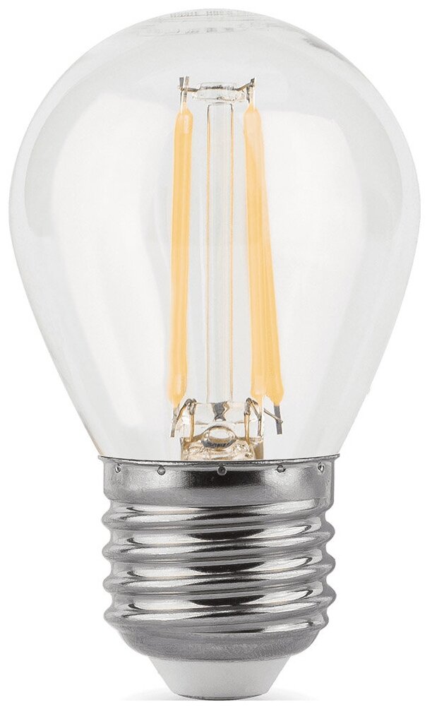 Лампа gauss LED 11W E27 4100K Filament шар 105802211