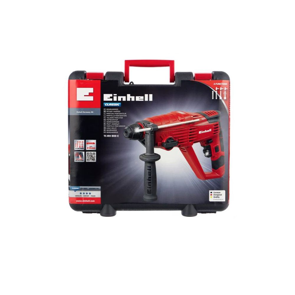 Перфоратор Einhell TC-RH 800 E, SDS+, 800Вт, 2,5Дж