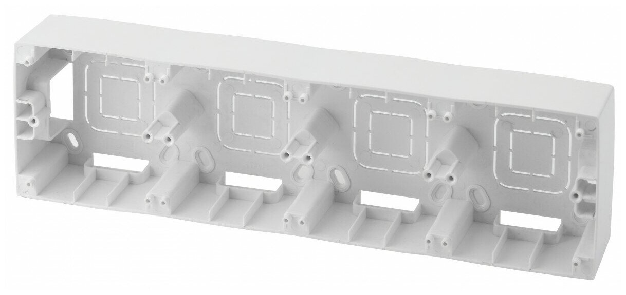Коробка наклад. ЭРА 4 пост., Эра12, белый 12-6104-01
