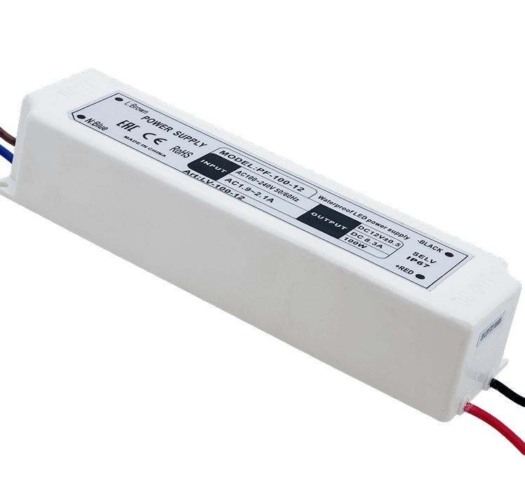 Блок питания д/ленты IP67 пластик 100W 12V LV-100-12 0095